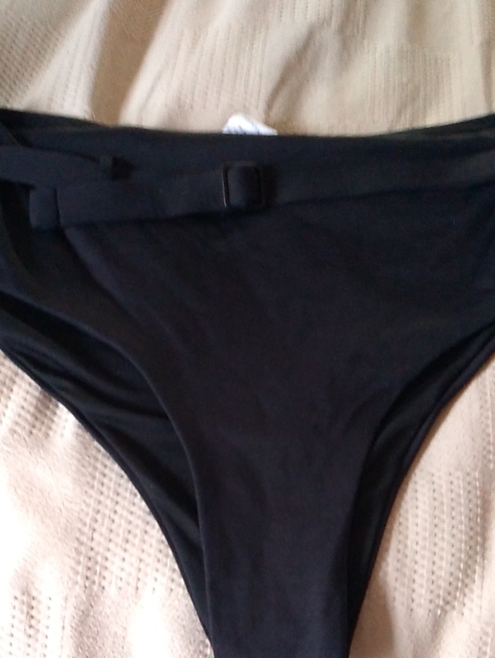 Agua Bendita Black Bikini Bottom  NWOT XL